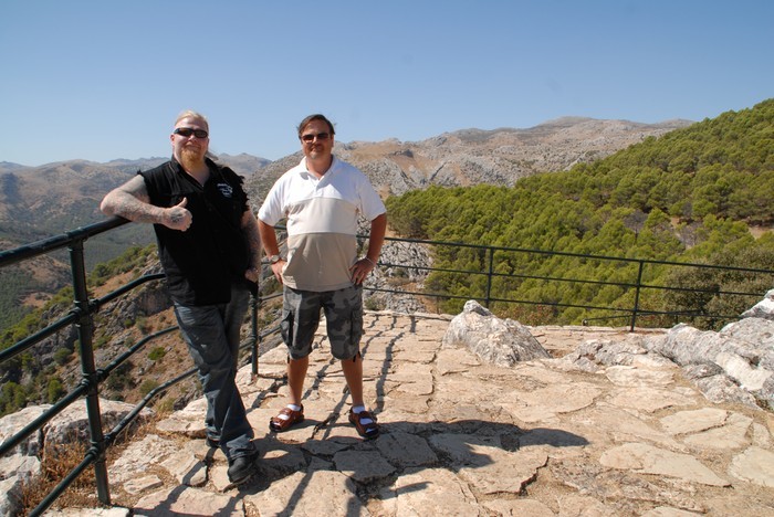 Me and brother Ilpo Varha up in the mountains in Spain 21.09.2011