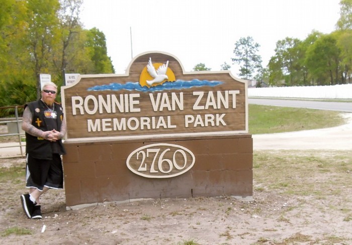 The Ronnie Van Zant memorial park.