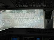 The front window of the aircraft