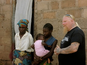 Meeting a poor family in the outskirts of Livingstone, Zambia.